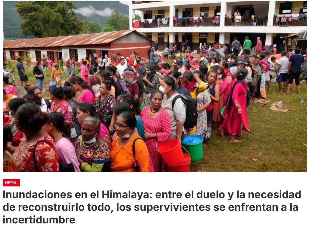 En Nepal, hoy es día de luto nacional tras la catástrofe del 26 de agosto. Este decimotercer día tras la catástrofe simboliza el fin del luto según la tradición hindú