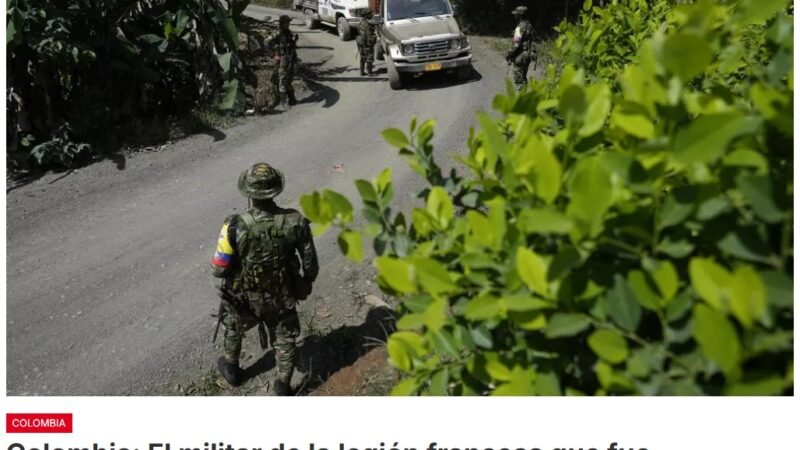 José Olger Melo Charry  cabo colombiano de la Legión Extranjera francesa, consiguió huir
