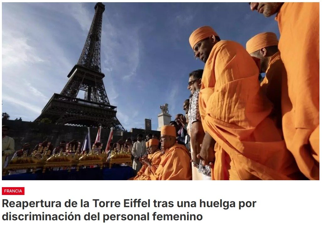 El monumento vuelve a abrir sus puertas este martes, un día después de que sus empleados protestaran porque las mujeres que trabajan en el sitio fueran apartadas con motivo de la visita de un movimiento espiritual hindú