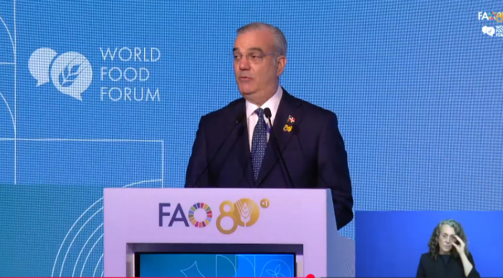 Abinader dice ante la FAO que su plan ahora es combatir la malnutrición