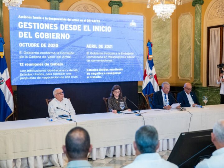 Gobierno dominicano anuncia medidas ante la situación del arroz