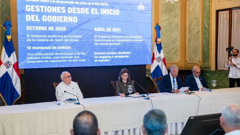 Gobierno dominicano anuncia medidas ante la situación del arroz