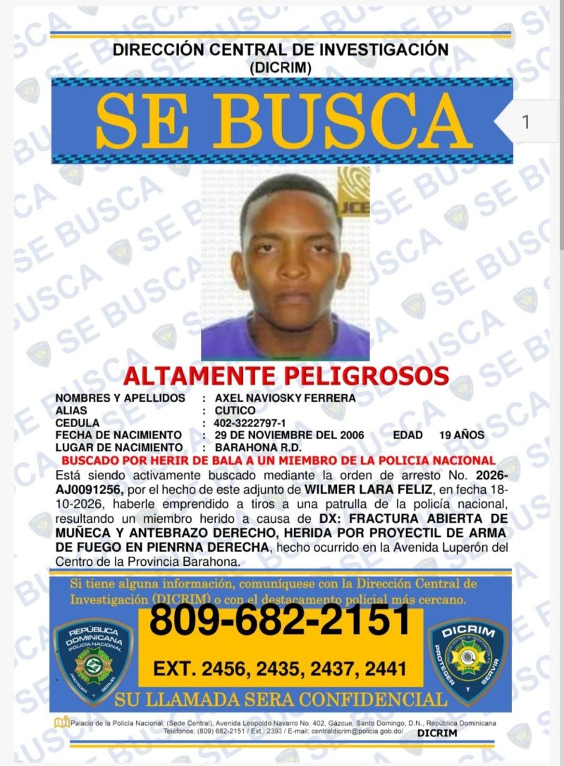 Abogado denuncia que Dicrim se negó a recibir a joven buscado por tiroteo en Barahona