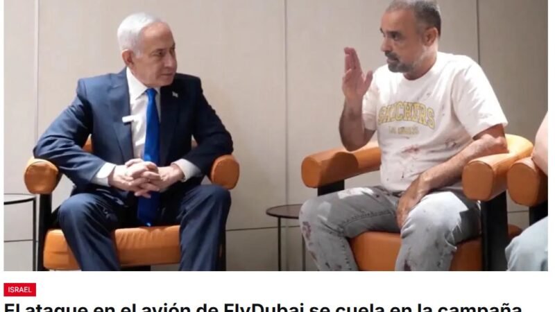 El primer ministro israelí, Benjamin Netanyahu, dice que el copiloto de FlyDubai que atacó al capitán del avión había sido sometido a un «adoctrinamiento islamista radical»