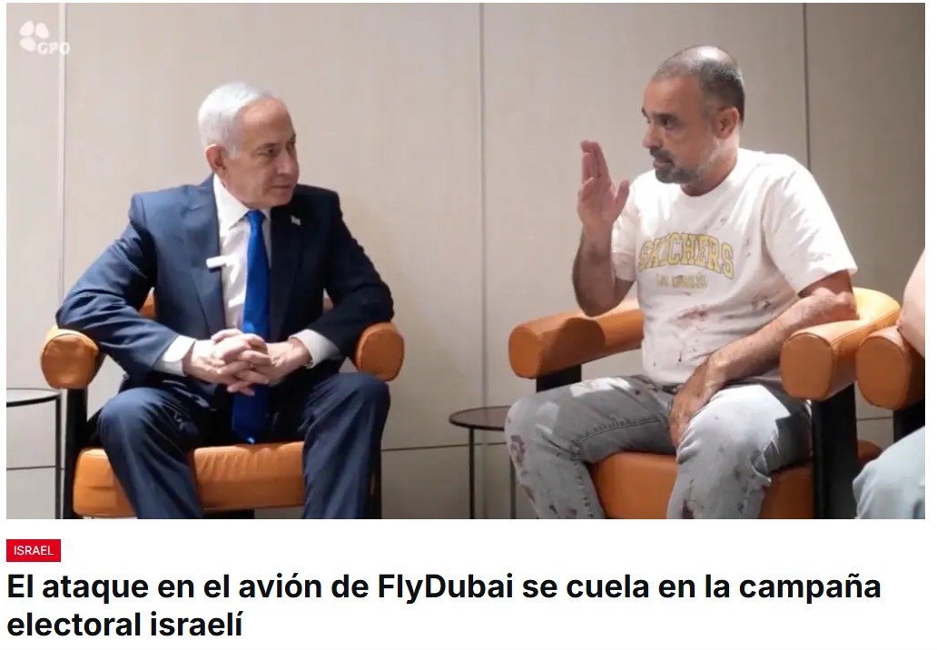 El primer ministro israelí, Benjamin Netanyahu, dice que el copiloto de FlyDubai que atacó al capitán del avión había sido sometido a un «adoctrinamiento islamista radical»
