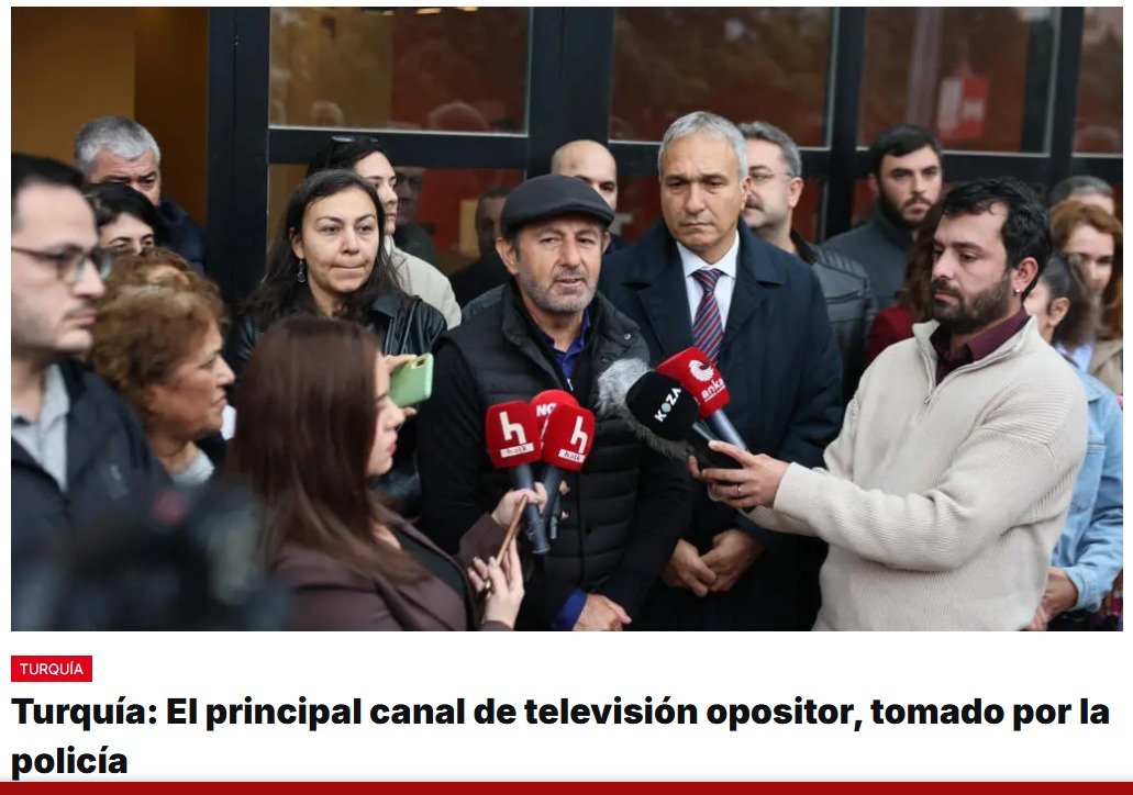 La policía turca toma el control del canal de televisión opositor y detiene 11 empleados