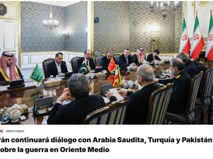 El jefe de seguridad de Irán dice que mantuvo «muy buenas conversaciones» con los tres países miembros del pacto de defensa de La Meca -Arabia Saudita, Turquía y Pakistán- tras su primera reunión en Teherán, con miras a evitar la reanudación de la guerra en Oriente Medio