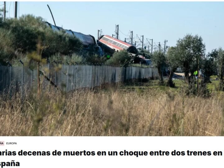 La colisión de dos trenes de alta velocidad a unos 150 kilómetros al sur de Madrid causa «al menos 64 muertos», según un nuevo balance que las autoridades regionales