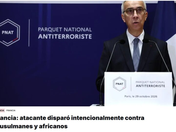 El autor de un tiroteo en los suburbios de Paris, que mata a una persona e hiere a cinco, «admite disparar contra personas de aspecto musulmán, africano o norteafricano»,