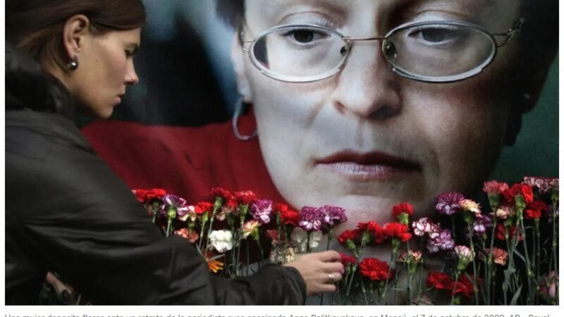 Veinte años después del asesinato de la periodista rusa Anna Politkóvskaya, su hijo, Iliá Politkovski, sigue convencido de que los responsables intelectuales nunca serán identificados bajo el actual régimen