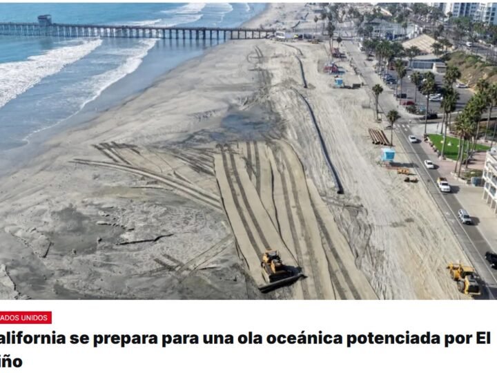 La costa californiana se prepara para un aumento inusual del nivel del mar, que podría alcanzar unos 30 centímetros, debido al efecto de la ola de Kelvin, relacionada con el fenómeno de El Niño, que se prevé que sea particularmente fuerte este otoño e invierno en el hemisferio norte