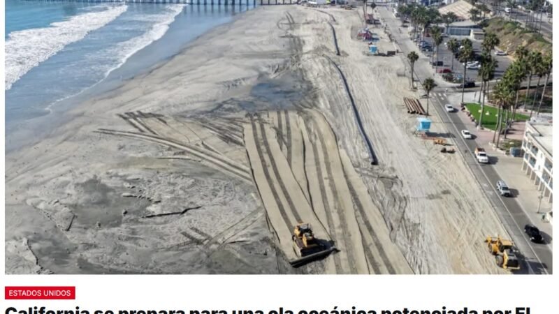 La costa californiana se prepara para un aumento inusual del nivel del mar, que podría alcanzar unos 30 centímetros, debido al efecto de la ola de Kelvin, relacionada con el fenómeno de El Niño, que se prevé que sea particularmente fuerte este otoño e invierno en el hemisferio norte
